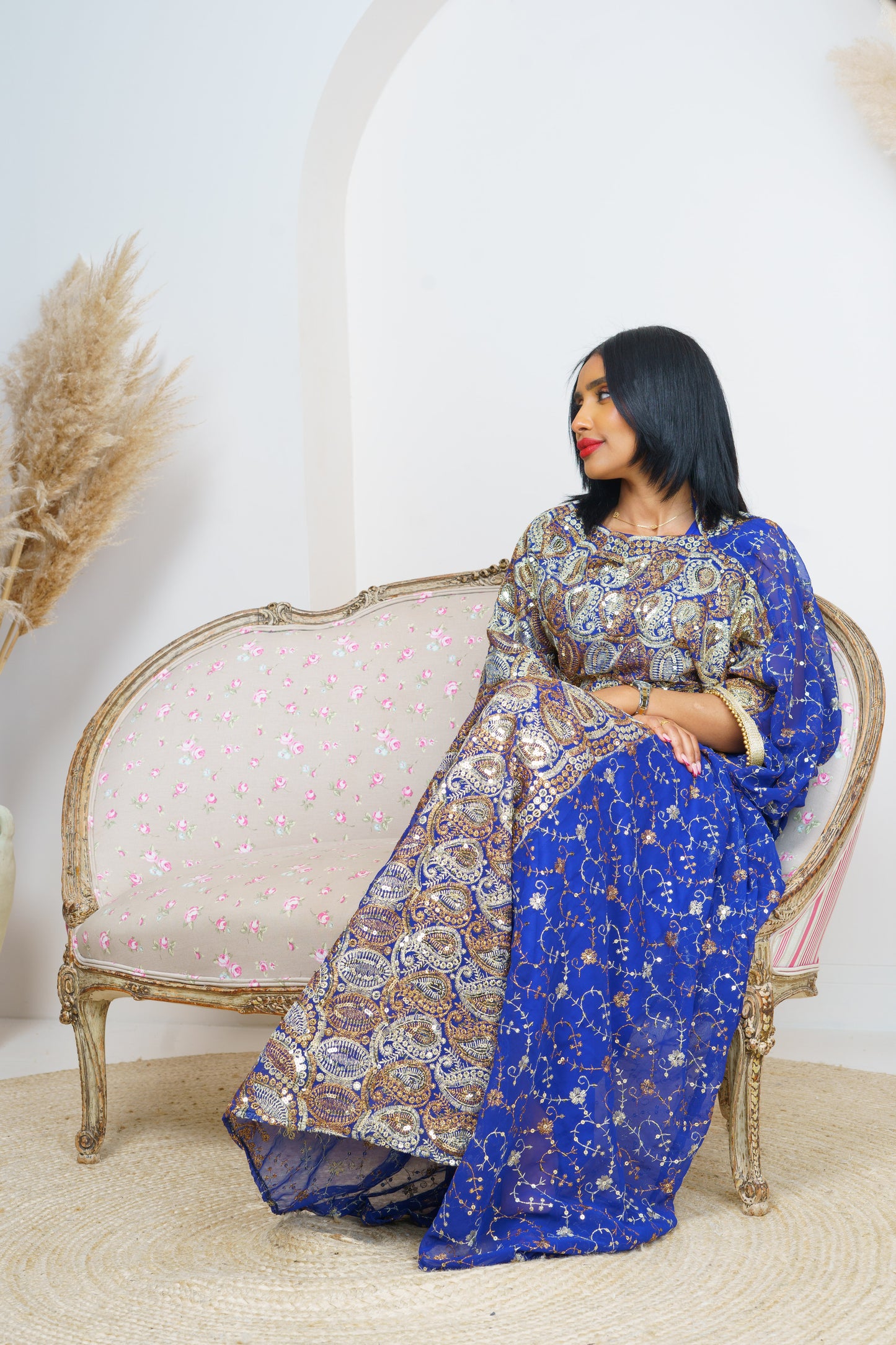 Dirac Saree (RoyalBlue)
