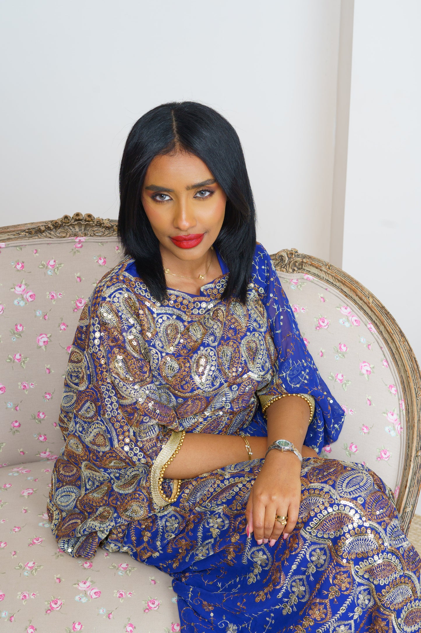 Dirac Saree (RoyalBlue)