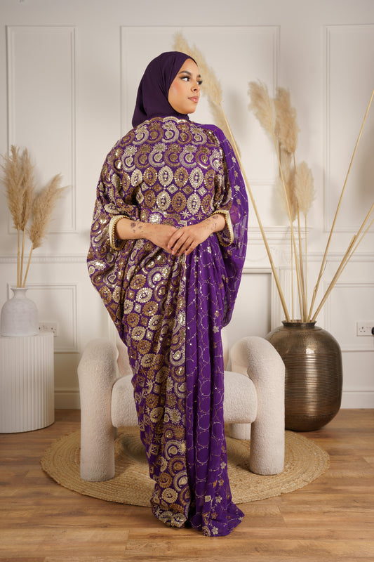Dirac Saree (Purple)