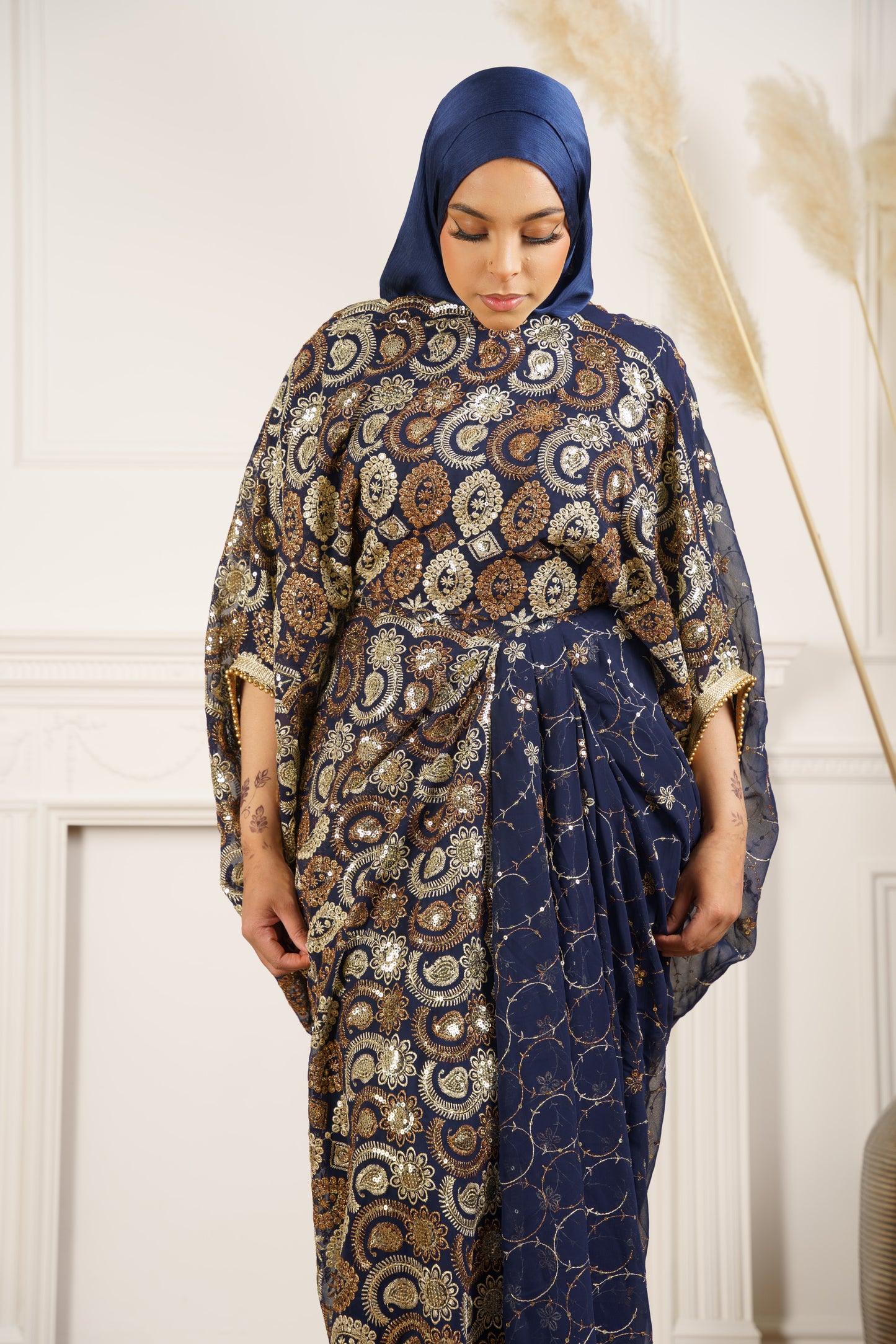 Dirac Saree (Deep Blue)