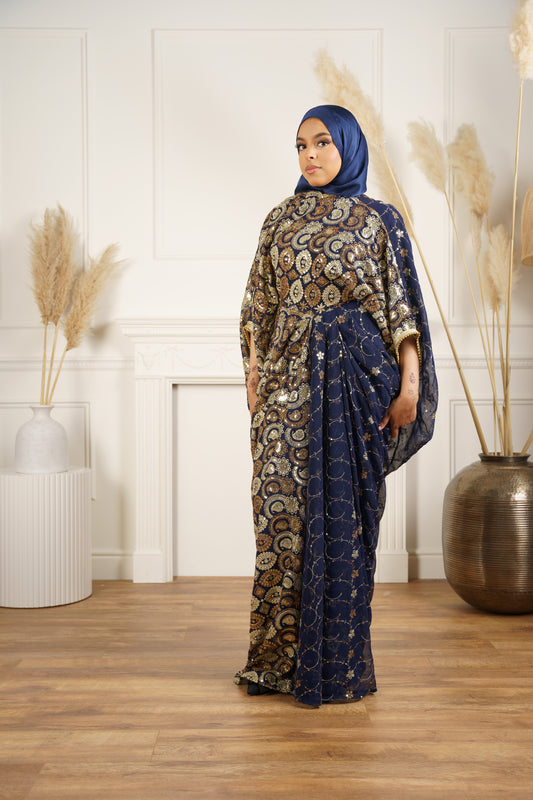 Dirac Saree (Deep Blue)