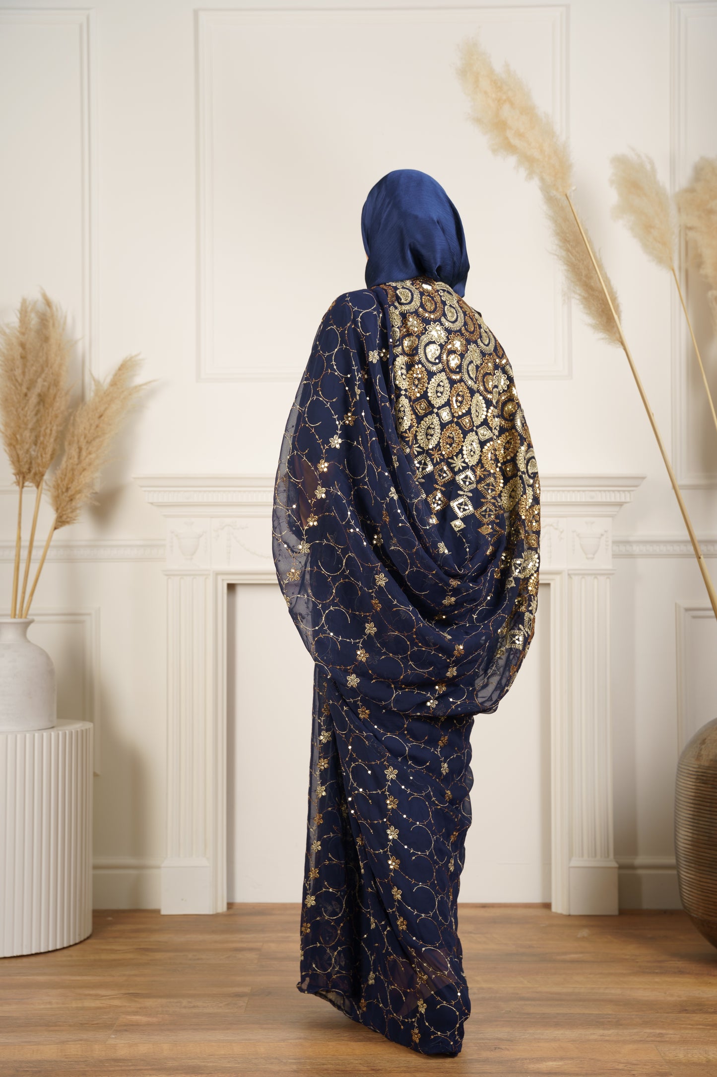 Dirac Saree (Deep Blue)