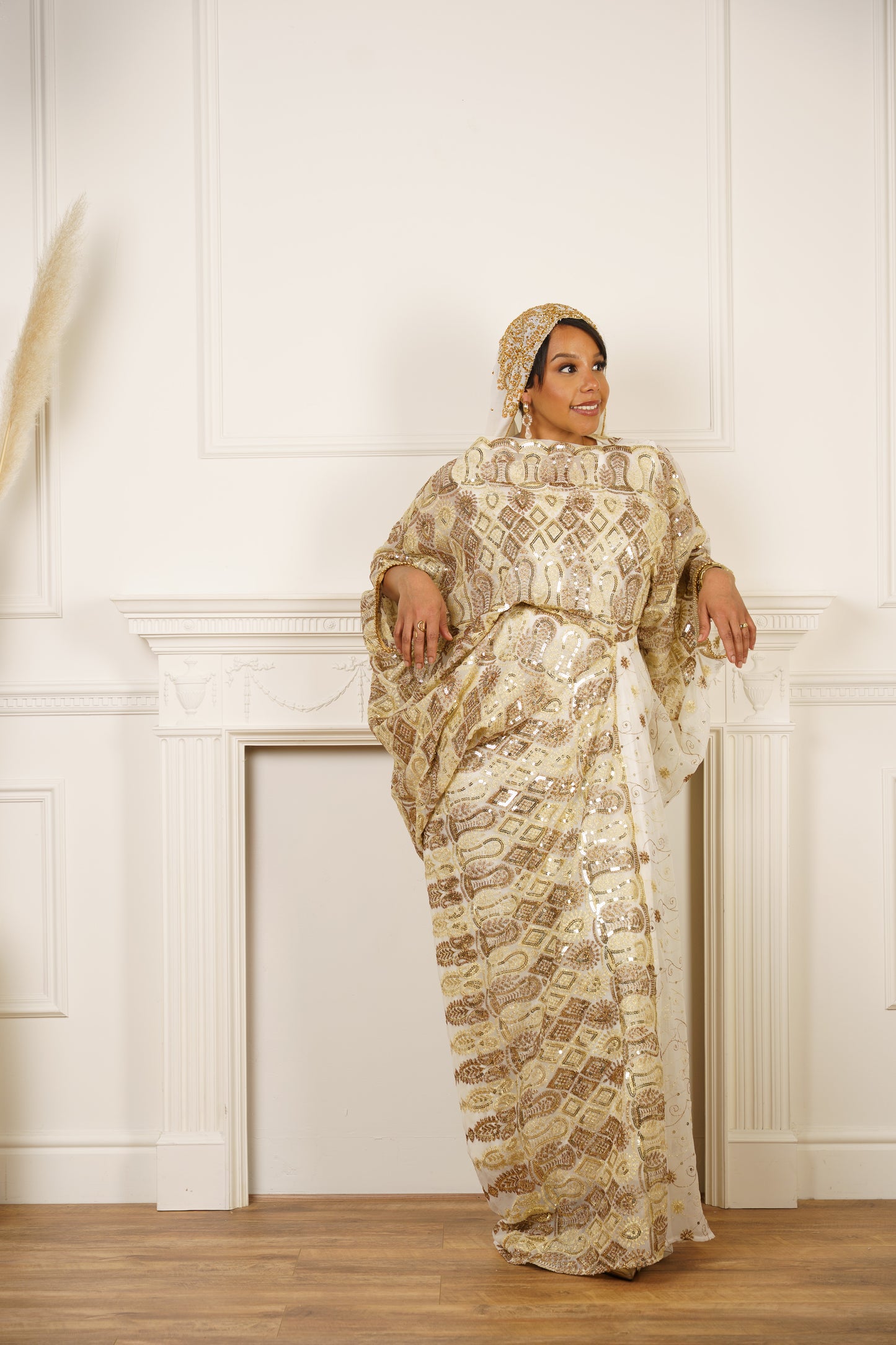 Dirac Saree (Moonlight White)