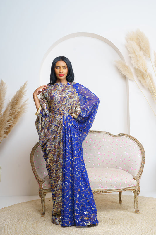 Dirac Saree (RoyalBlue)