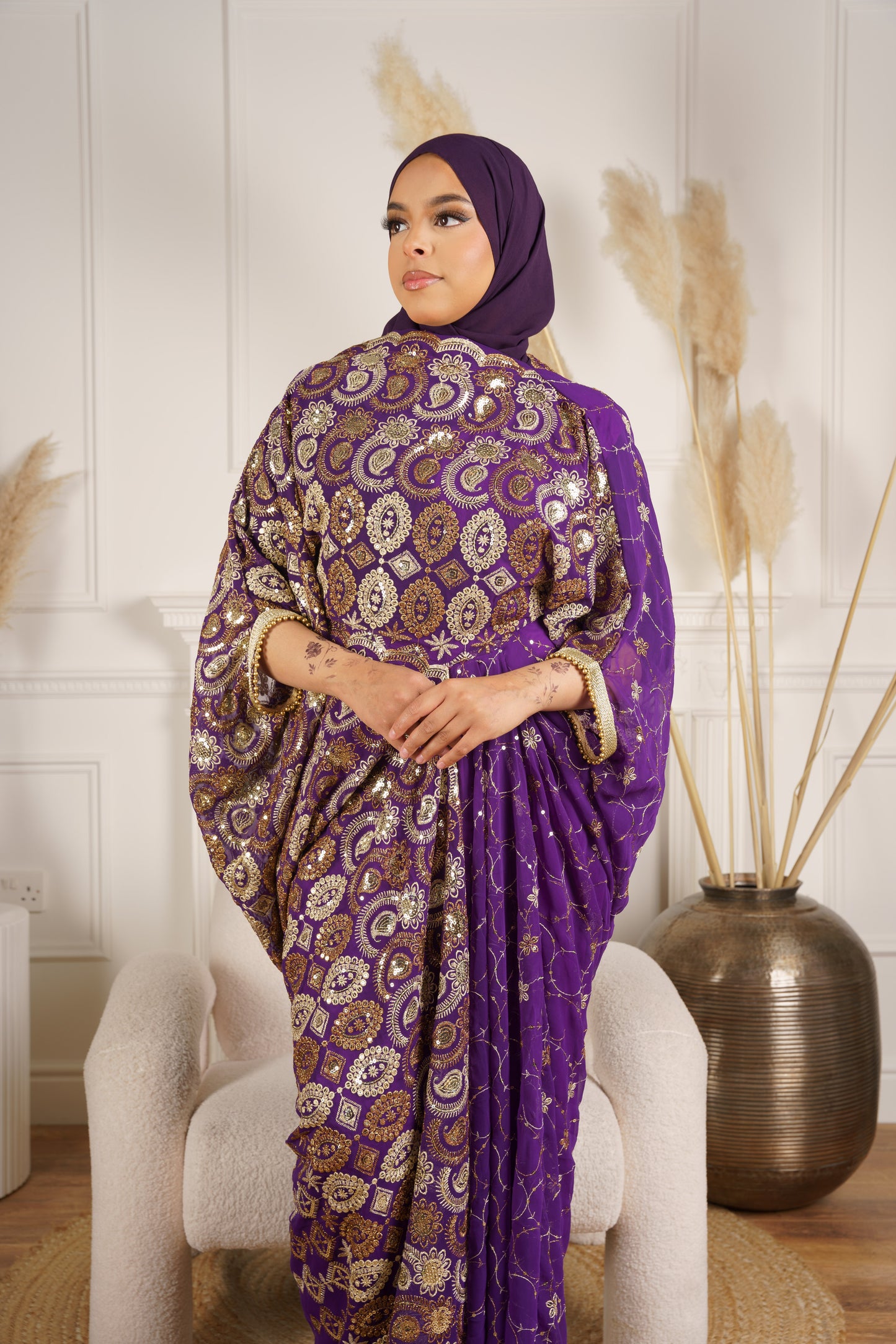 Dirac Saree (Purple)