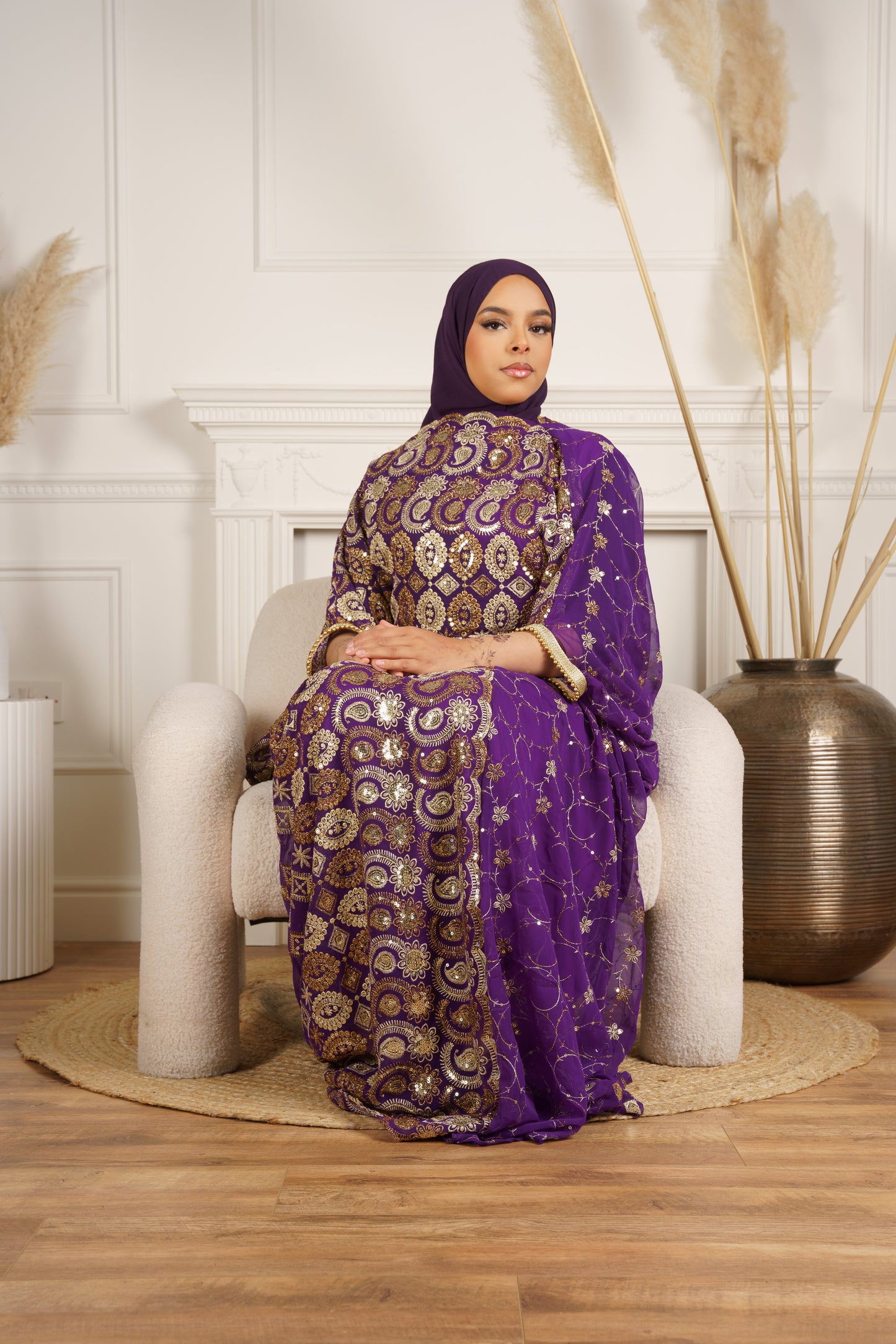 Dirac Saree (Purple)