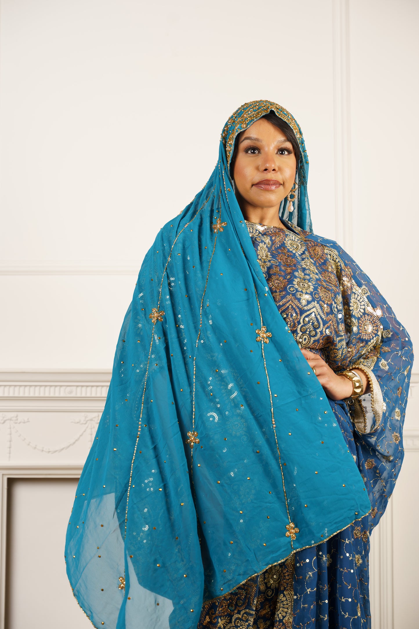 Embellished Chiffon Hijab