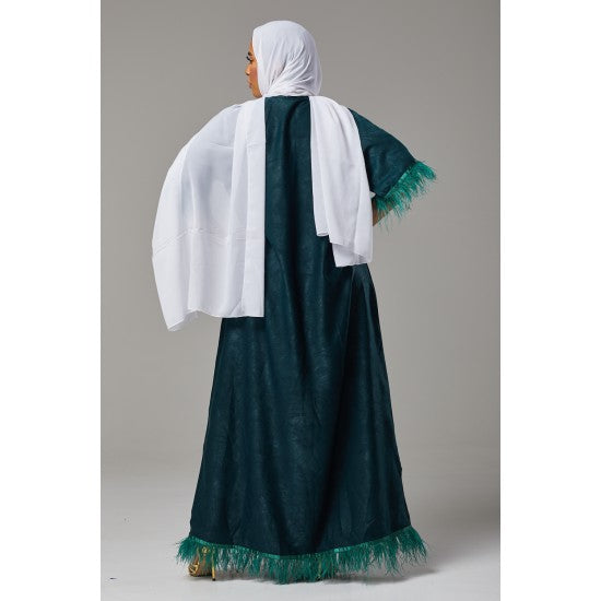 Zaria Feather Abaya