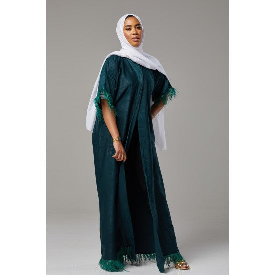 Zaria Feather Abaya