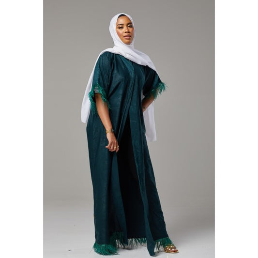 Zaria Feather Abaya
