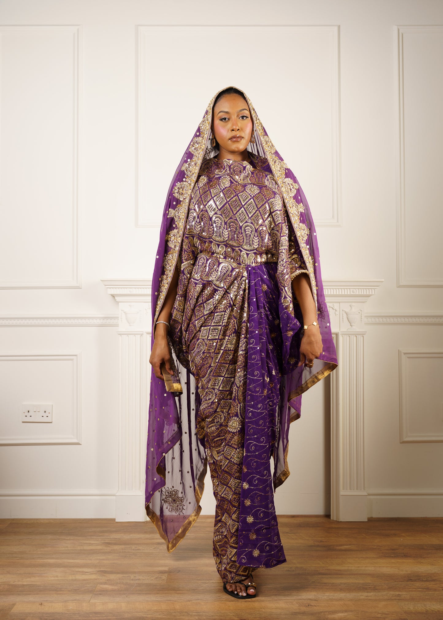 Dirac Saree (Majestic Purple)