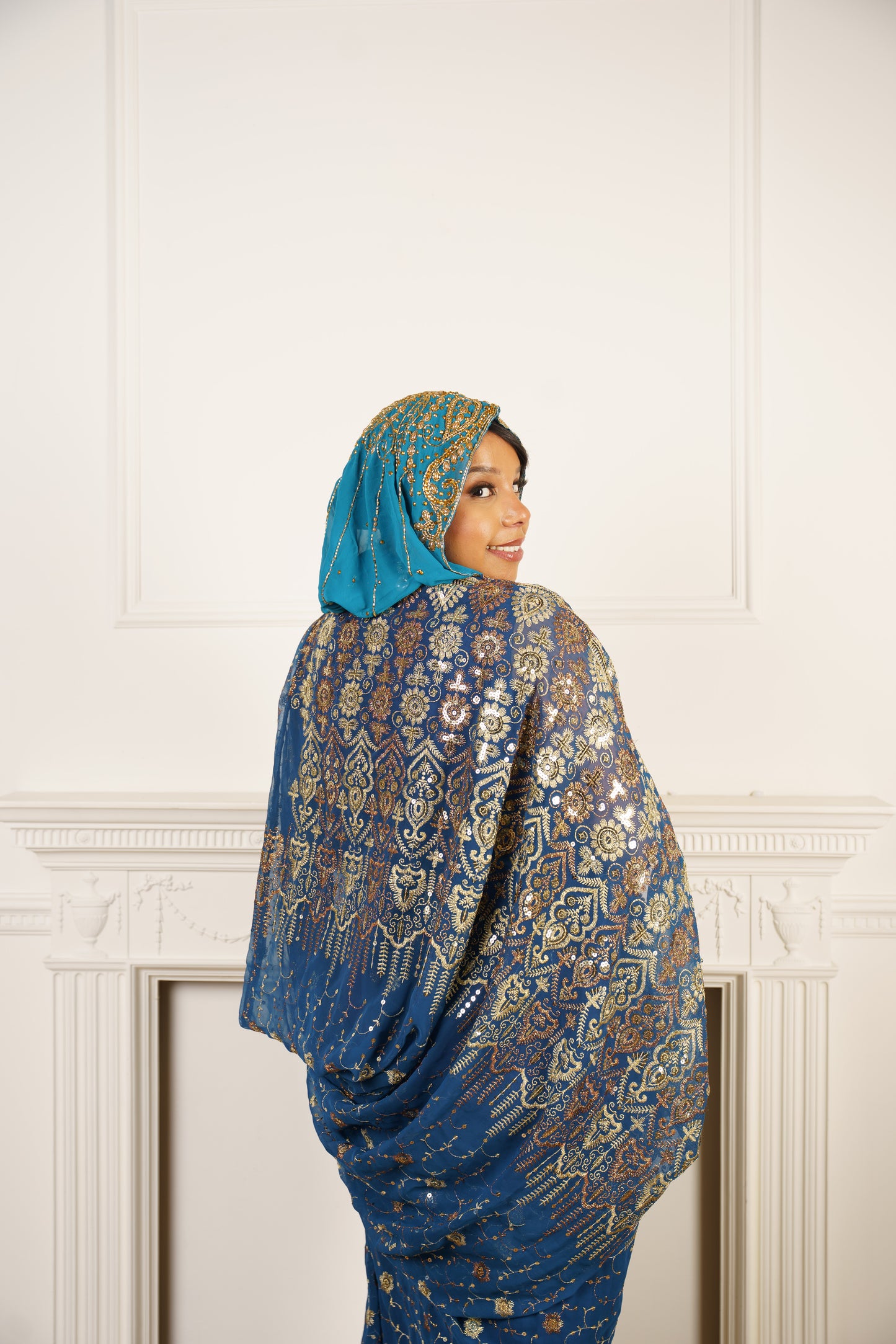 Embellished Chiffon Hijab