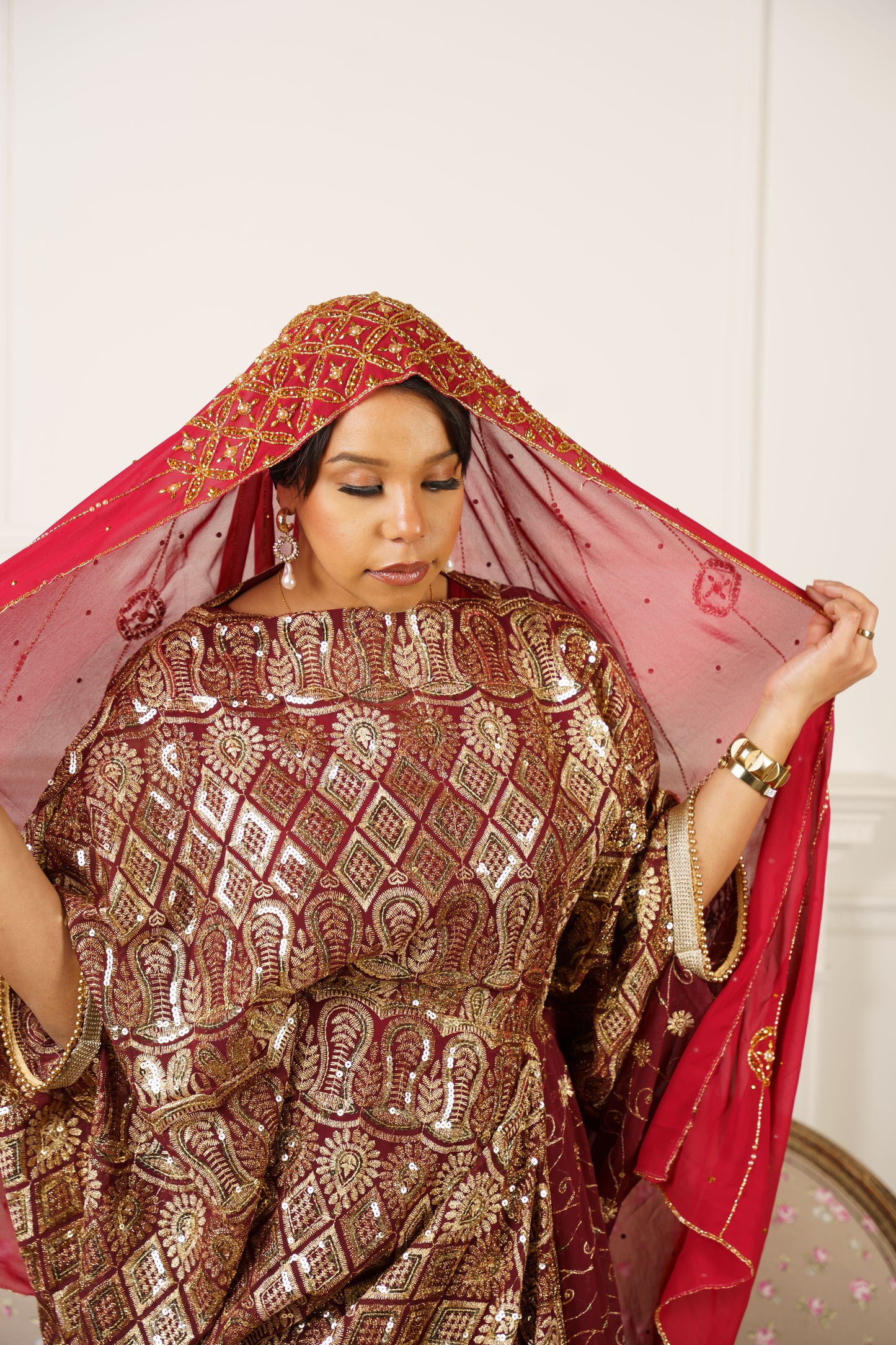 Embellished Chiffon Hijab