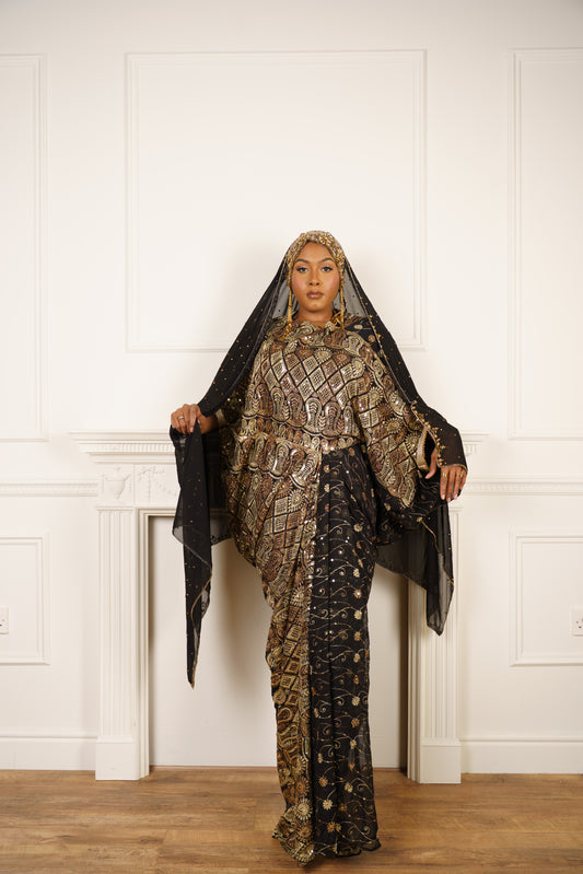 Dirac Saree (Classic Black)