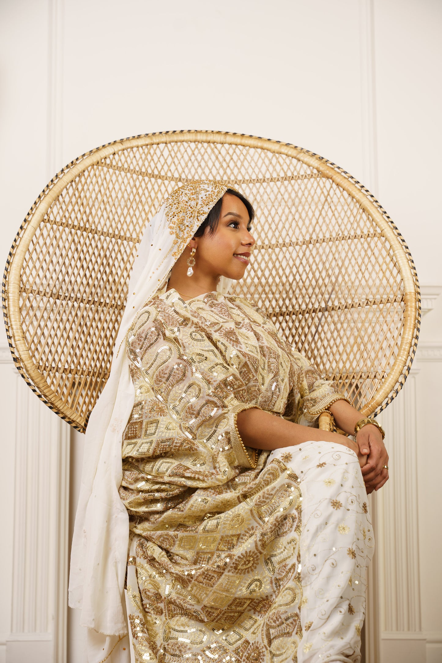 Embellished Chiffon Hijab