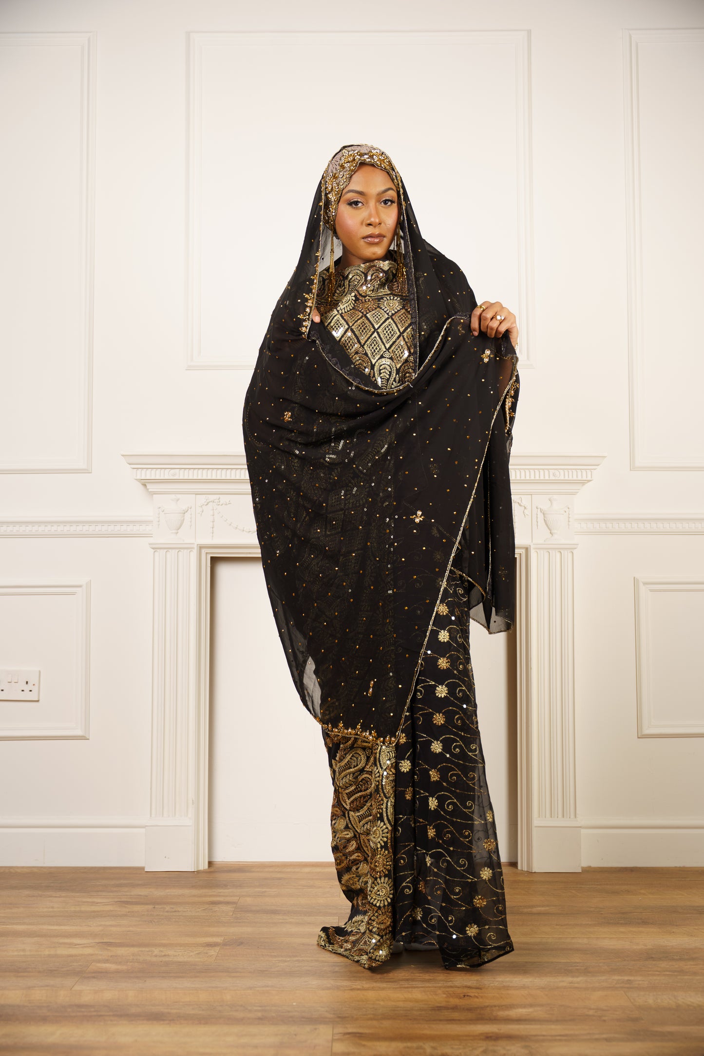 Embellished Chiffon Hijab