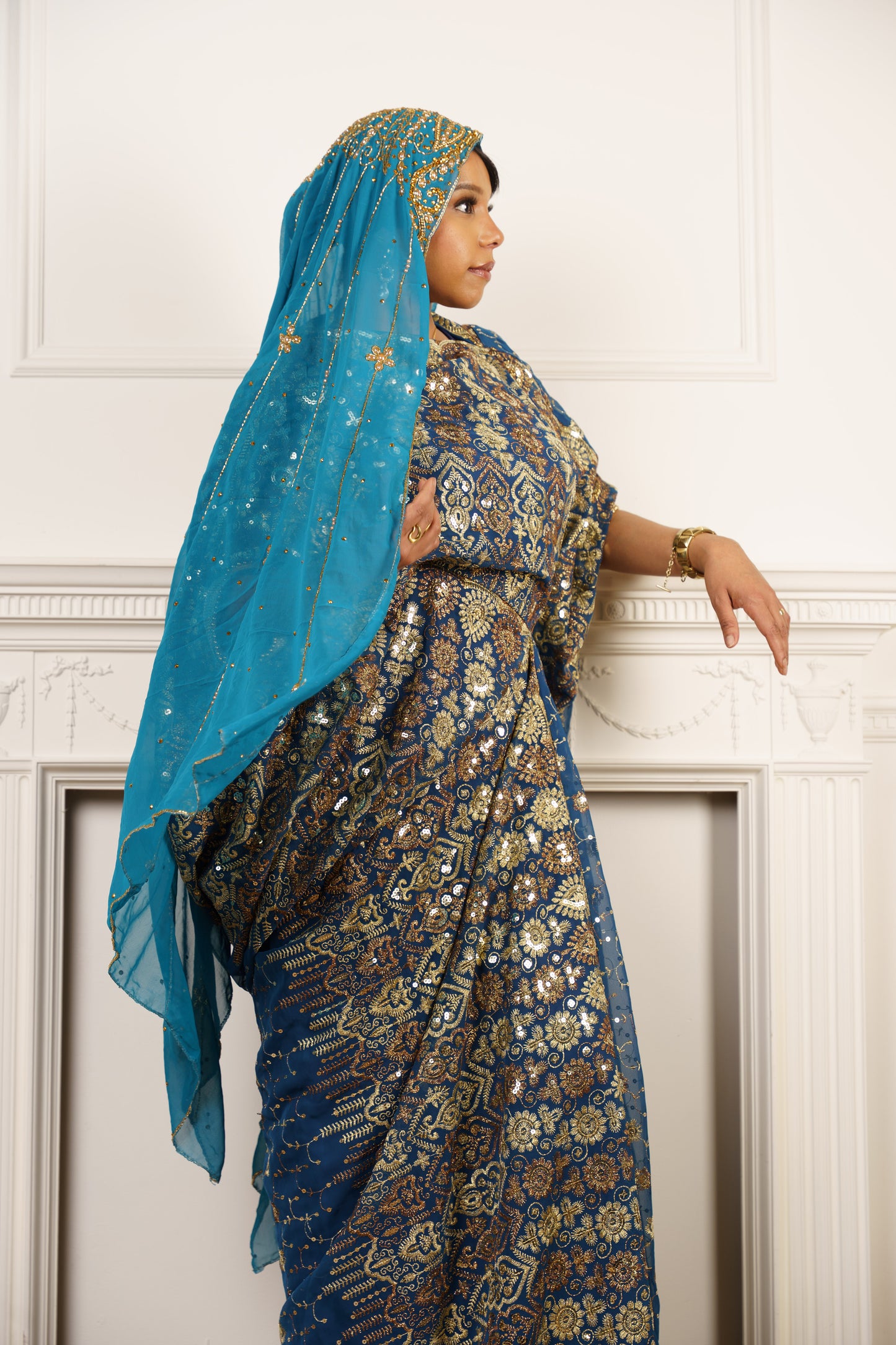 Embellished Chiffon Hijab