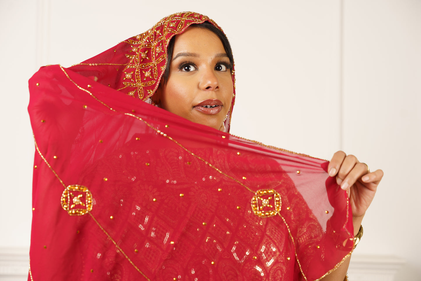 Embellished Chiffon Hijab